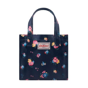 キャスキッドソン Cath Kidston ミニ トートバッグ 984645 105969717969102 SMALL BOOKBAG PARK MEADOW BUNCH パーク メドウ バンチ スモール ブックバッグ トート NAVY ネイビー＋フラワー柄マルチカラー