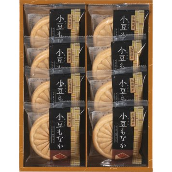 北海道小豆もなか 8個 [26-2754-046] AZM-BO 最中 粒餡 個包装 詰め合わせ 和菓子 お菓子 スイーツ ギフト 贈り物 内祝い お返し お祝い 出産 結婚 快気 仏事 ご挨拶 粗供養 手土産 敬老の日 父の日 母の日 お中元 お歳暮