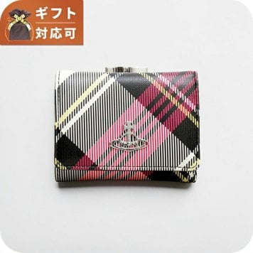 ヴィヴィアンウエストウッド VIVIENNE WESTWOOD SMALL FRAME WALLET 三つ折り財布 三折財布 51020018-s0012-new-exhibition-tartan レディース
