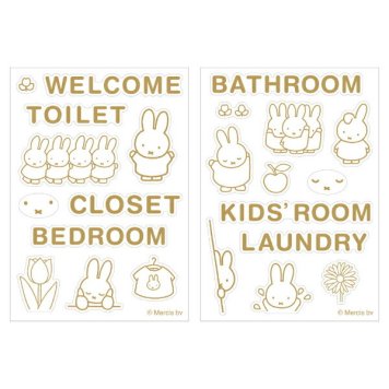ミッフィー miffy ルームサインステッカー(ブロック体) インテリア
