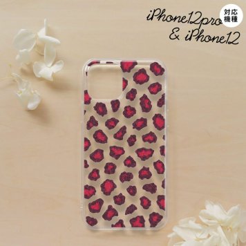 iPhone12/iPhone12pro iPhone12 / iPhone12pro スマホケース ソフトケース 豹柄 A ピンク メンズ レディース nk-i12-tp028