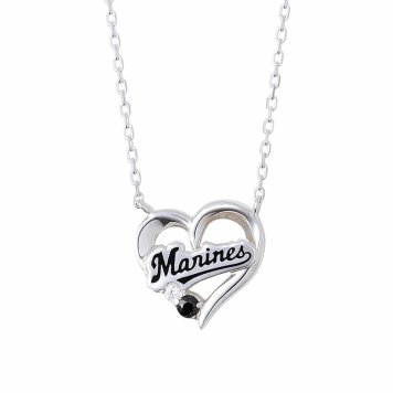 【ノベルティ付き】【ラッピング無料】千葉ロッテマリーンズ ハート型ネックレス THE KISS 公式ショップ シルバー ネックレス レディースネックレス ジュエリー アクセサリー ジュエリーブランド THEKISS ペンダント F-PCN701SVMA ザキス 送料無料 ギフト アニバーサリー