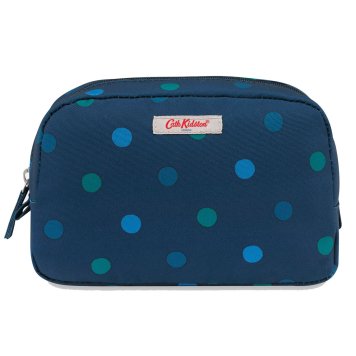キャスキッドソン Cath Kidston ポーチ 985437 105963517913102 CLASSIC COSMETIC CASE POWER SPOT クラシック コスメティック ケース 化粧ポーチ パワースポット NAVY ネイビー＋ドット柄マルチカラー