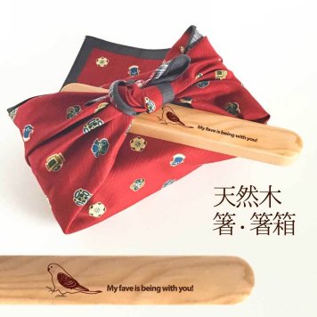 Fave セキセイインコ 木の箸・箸箱 21cm 19cm 天然木 ヘムロック 箸 箸箱 お弁当 オリジナル 鳥 インコ オウム 動物 アニマル 入学祝 入社祝 クリスマス