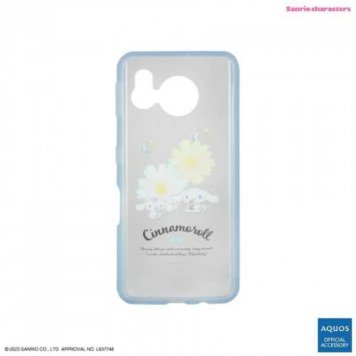 AQUOS sense7 ケース シナモロール サンリオ イーフィット クリア 耐衝撃 ハイブリッド カバー スマホケース かわいい キャラクター AQUOSsense7 SH-53C SHG10 対応 サンリオ正規ライセンス品