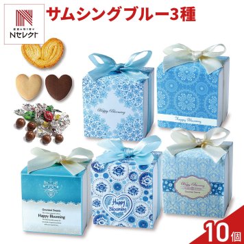 サムシングブルー 焼き菓子 チョコ 詰め合わせ ギフト 3種8個入 計10セット 焼き菓子 来客 手土産 引っ越し 挨拶【北海道・沖縄県・離島 配送不可】