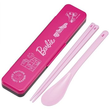 Barbie CORE 抗菌 音のならないコンビセット 箸18cm スケーター ※送料無料(ポスト投函)