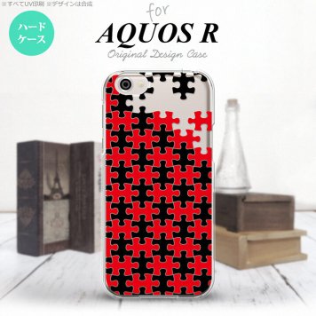 【SH03J】【スマホケース/スマホカバー】【アクオス R】SH03J スマホケース AQUOS R SH-03J カバー アクオス R パズル 黒赤 nk-sh03j-1204【メール便送料無料】