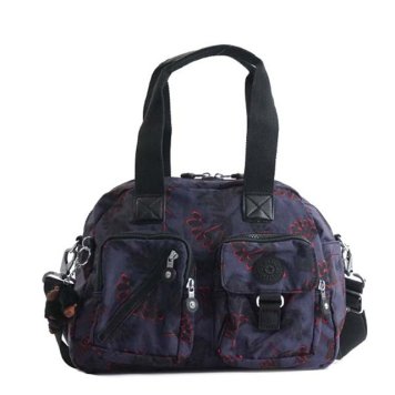 キプリング Kipling ショルダーバッグ K13636 T27 DEFEA ディフィア 2way ミニボストンバッグ 斜めがけバッグ FLORAL NIGHT ダークパープル系＋フラワー柄