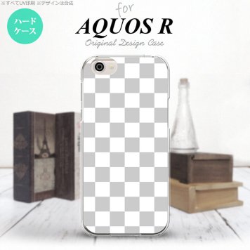 【SH03J】【スマホケース/スマホカバー】【アクオス R】SH03J スマホケース AQUOS R SH-03J カバー アクオス R スクエア 白×グレー  nk-sh03j-134【メール便送料無料】
