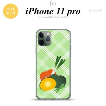 iPhone11Pro iPhone11 Pro スマホケース ソフトケース ベジタブル カボチャ 緑 メンズ レディース nk-i11p-tp665