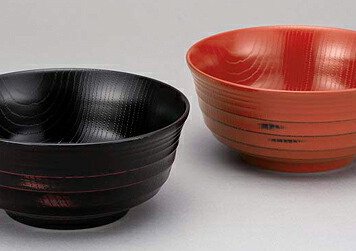 山中塗　根来・曙丼ペア インテリア 漆器 盆 カタログギフト 景品 粗品
