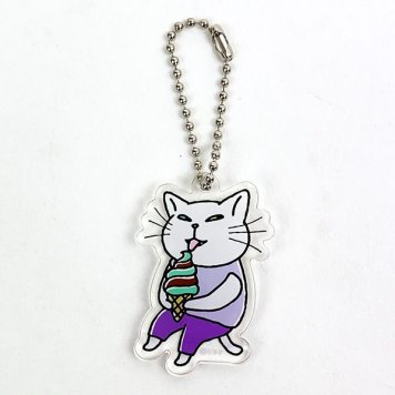 麗しのアンジー アクリルキーホルダー アンジー アクキー ボールチェーン ソフトクリーム