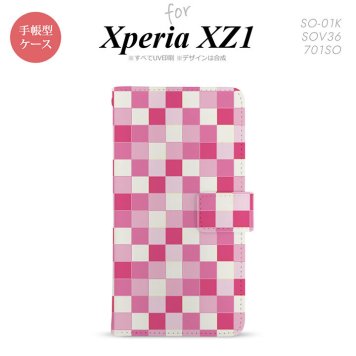 【手帳型 スマホ カバー ケース】【SO01K】【エクスペリア XZ1】手帳型 ケース SO-01K スマホ カバー Xperia XZ1 エクスペリア スクエア ピンク nk-004s-so01k-dr1018【メール便送料無料】