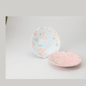 満開桜 ペア深皿 磁器 美濃焼 やきものの里から、暮らしを贈ります。　ギフト 食器 セット テーブルウェア
