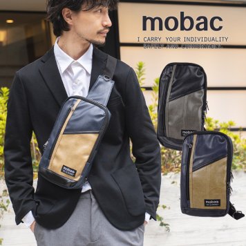 mobac モバック ボディバッグ メンズ スリングバッグ ワンショルダー 肩掛け 斜め掛け フェイクレザー 合成皮革 アウトドア スポーツ