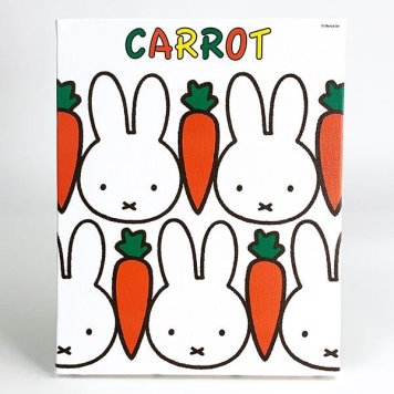 ミッフィー miffy キャンバスアート CARROT ホワイト インテリア アート グッズ