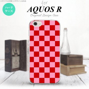 【SH03J】【スマホケース/スマホカバー】【アクオス R】SH03J スマホケース AQUOS R SH-03J カバー アクオス R スクエア 赤×ピンク nk-sh03j-770【メール便送料無料】