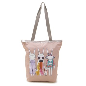 レスポートサック LeSportsac バッグ トートバッグ 肩掛け DAILY TOTE 2432 G626 デイリートート Fifi Lapin フィフィラパン コラボレーション SUMMER CHIC ピンク系マルチ