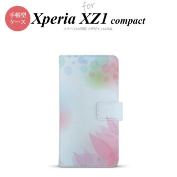 【手帳型 スマホ カバー ケース】【SO02K】【エクスペリア XZ1】手帳型 ケース SO-02K スマホ カバー Xperia XZ1 Compact エクスペリア ぼかし模様 青 nk-004s-so02k-dr1594【メール便送料無料】