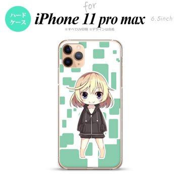 iPhone11ProMax iPhone11pro max スマホケース ハードケース 女の子 C 緑 メンズ レディース nk-i11pm-1339