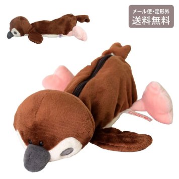 NICI ニキ スズメ フィギュアポーチ 定形外 送料無料 ペンケース 筆箱 鳥 すずめ ぬいぐるみ