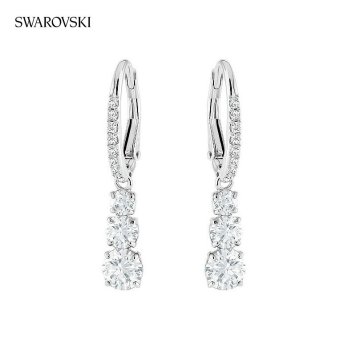 スワロフスキー ピアス レディース ブランド SWAROVSKI Stilla Attract フープ スワロフスキー 両耳用 5416155 シルバー アクセサリー