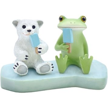 【ギフト対応無料】コポー シロクマとアイス ダイカイ Copeau(コポー) コポーシリーズ かえる カエル 置物 オブジェ ※送料無料(北海道・沖縄は除く)