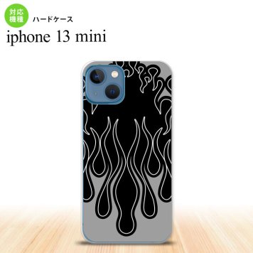 iPhone13mini iPhone13 mini ケース ハードケース ファイヤー 炎 黒 黒  nk-i13m-1302