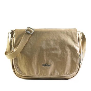 キプリング Kipling ショルダーバッグ K14302 23D EARTHBEAT M アースビートエム 斜めがけバッグ DUSTY METAL ベージュゴールド系