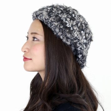 婦人用 ニット帽 ニット帽子 秋冬 婦人 ぼうし MODELIA ミセス ニット 灰色 グレー エスニック 防寒 室内 帽子 散歩 シニア 温かい モデリア クリスマス ギフト包装 ラッピング 母の日
