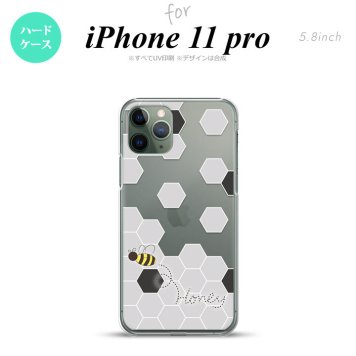 iPhone11Pro iPhone11 Pro スマホケース ハードケース ハニー クリア 黒 メンズ レディース nk-i11p-1690