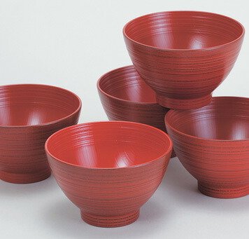 山中塗　刷毛目汁椀揃　根来 インテリア 漆器 盆 カタログギフト 景品 粗品