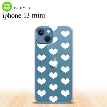 iPhone13mini iPhone13 mini ケース ハードケース ハート A 白  nk-i13m-019