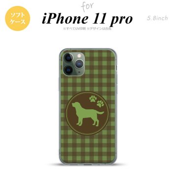 iPhone11Pro iPhone11 Pro スマホケース ソフトケース 犬 ラブラドール レトリバー 緑 メンズ レディース nk-i11p-tp820