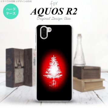 AQUOS R2 アクオス アール2 SH-03K SHV42 専用 スマホケース カバー ハードケース ツリー 赤 nk-r2-625[スマホ,スマホケース,スマホカバー,ケース,カバー,ジャケット]