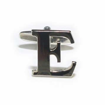 鎌倉カフス工房 アルファベットEカフスボタン（バラ売り）・カフリンクス メンズ  cf311 結婚式 旦那 プレゼント ギフト 彼氏 父の日 誕生日プレゼント