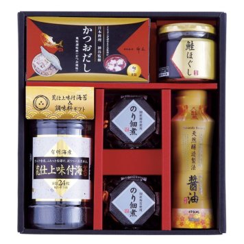 【ギフト対応無料】お歳暮 荒仕上味付海苔&調味料ギフト (NH-CZ) ※送料無料(北海道・沖縄は除く)