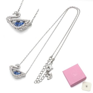 SWAROVSKI スワロフスキー ネックレス 5533397 Swan アクセサリー ブルー シルバー