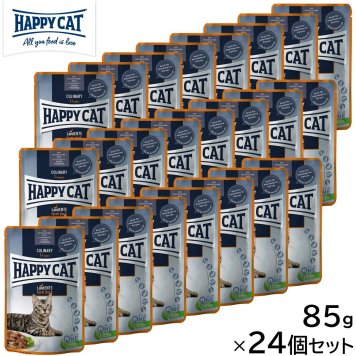 HAPPY CAT ハッピーキャット キャットフード ミートinソース ファーム ダック パウチ（平飼いの鴨/成猫 避妊去勢） 85g×24個セット 無添加