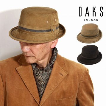 DAKS ハット コーデュロイ ブランド ダックス アルペンハット メンズ 紳士 秋冬 大きいサイズ 帽子 日本製 小さいサイズ 全2色 誕生日 プレゼント クリスマス ギフト ラッピング