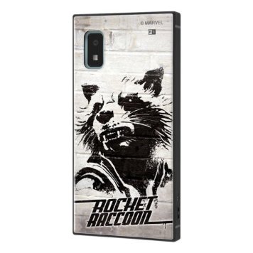 AQUOS wish2 / wish / マーベル / ハイブリッドケース KAKU / ロケット_モノクロ ※送料無料(ポスト投函)