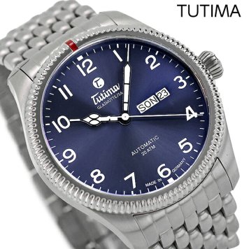 チュチマ グランド フリーガー 自動巻き 腕時計 ブランド メンズ TUTIMA TU-6102-06 アナログ ブルー