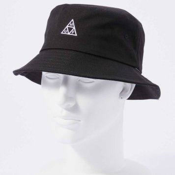 ハフ HUF HT00618 キャップ メンズ 帽子 ロゴ エッセンシャルズ トリプル トライアングル バケットハット Essentials Triple Triangle Bucket Hat カジュアル シンプル アウトドア プレゼント ギフト ブラック