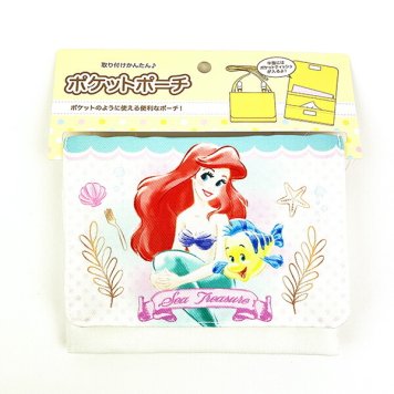 ディズニー プリンセス リトルマーメイド アリエル ポケットポーチ アイボリー スクール キッズ Disney