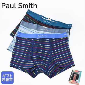 ポールスミス Paul Smith 下着 アンダーウェア ボクサーパンツ 3パック 3枚セット 全3サイズ メンズ ブラック ライトブルー ネイビー 914 N3PK58 1A 英国 Made in ITALY 誕生日 男性 彼氏 父 父親 夫 義父 祖父 還暦 彼氏 息子 高級 バレンタイン 【スペシャルラッピング660円(別売り)】 ホワイトデー