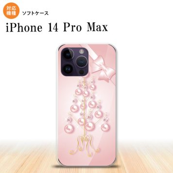iPhone14 ProMax iPhone14 Pro Max スマホケース 背面ケースソフトケース ツリーオブジェ ピンク 2022年 9月発売 nk-i14pm-tp305