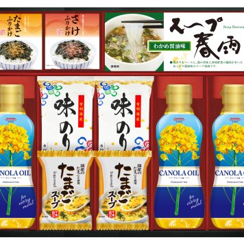 SHOWAキャノーラ油＆のり・たまごスープ詰合せ