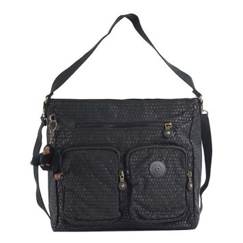 キプリング Kipling バッグ K17316 19M TASMO タスモ 2way 斜めがけバッグ ショルダーバッグ BLACK SCALE EMB ブラック+鱗柄