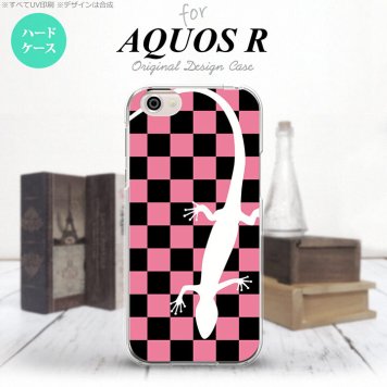 【SH03J】【スマホケース/スマホカバー】【アクオス R】SH03J スマホケース AQUOS R SH-03J カバー アクオス R トカゲ ピンク nk-sh03j-863【メール便送料無料】